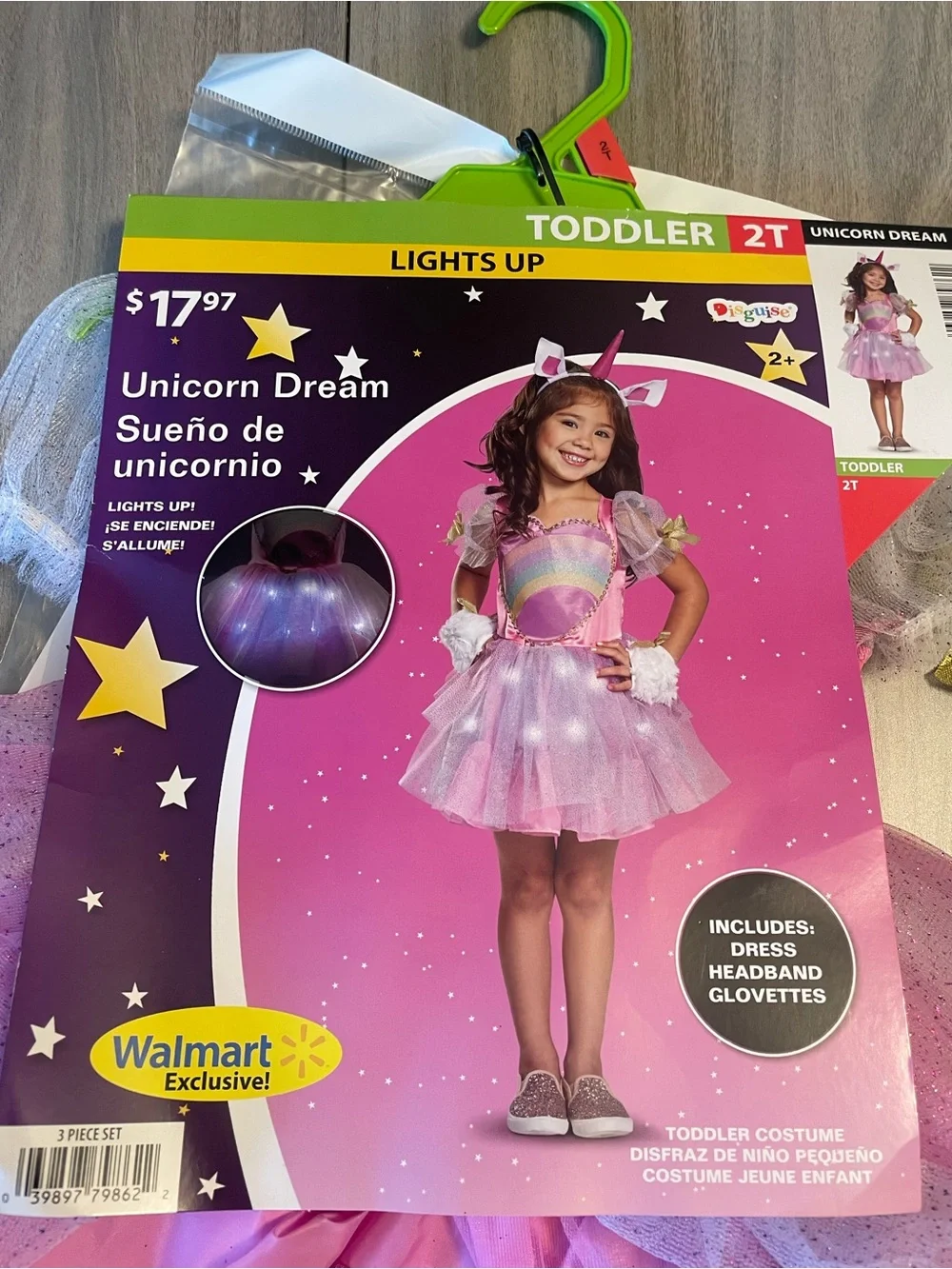 Disguise Unicorn Dream Light-Up Costume 2T NWT